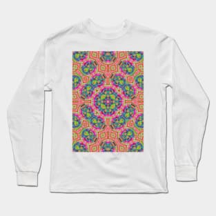 A Mandala for the ancient diety Bes Long Sleeve T-Shirt